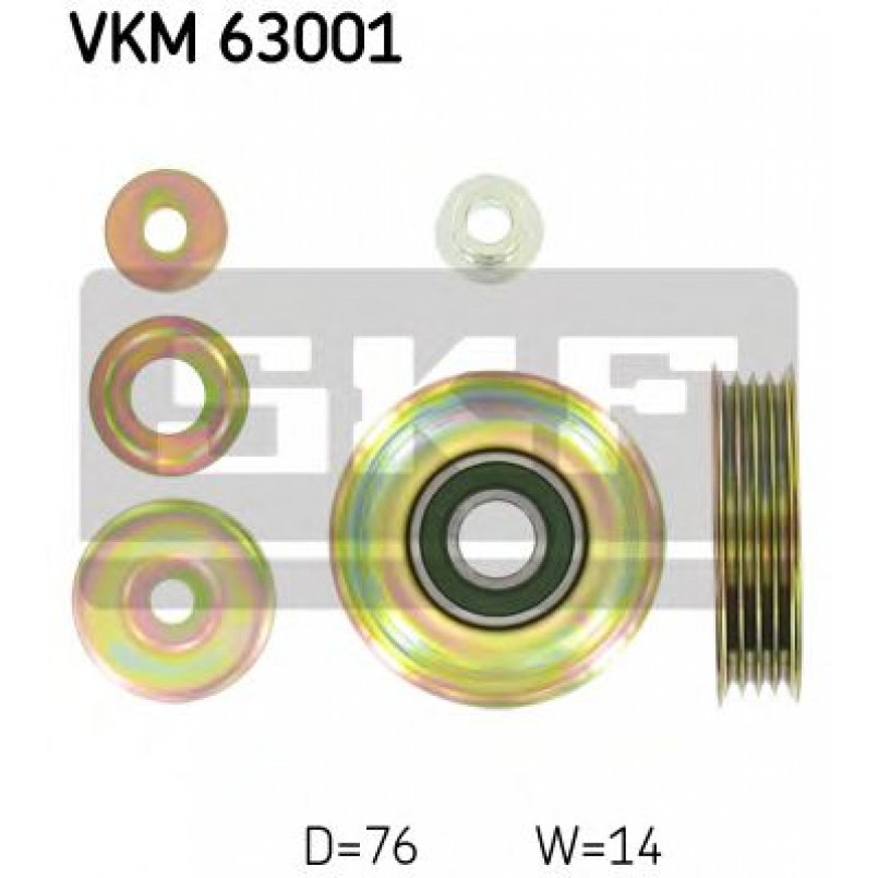 VKM 63001 SKF Обводний ролик